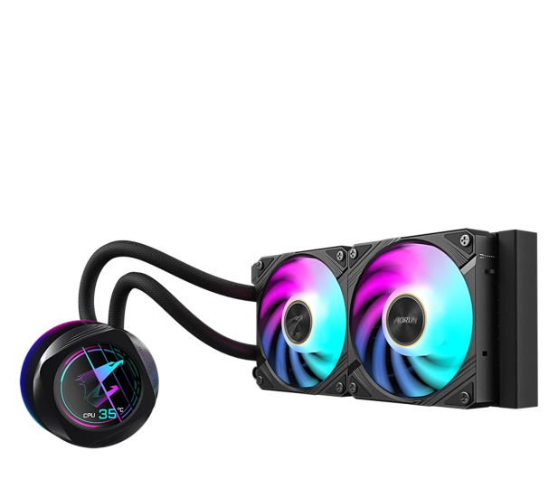 GIGABYTE WaterForce X II 240 ARGB 2x120mm - 1326284 - zdjęcie 2
